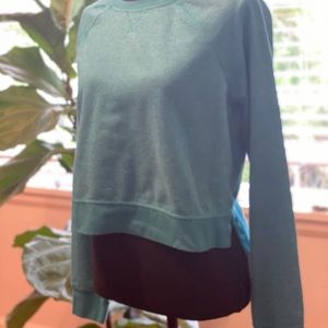 Sweaty Betty Teal Cropped Sweatshirt (size S)